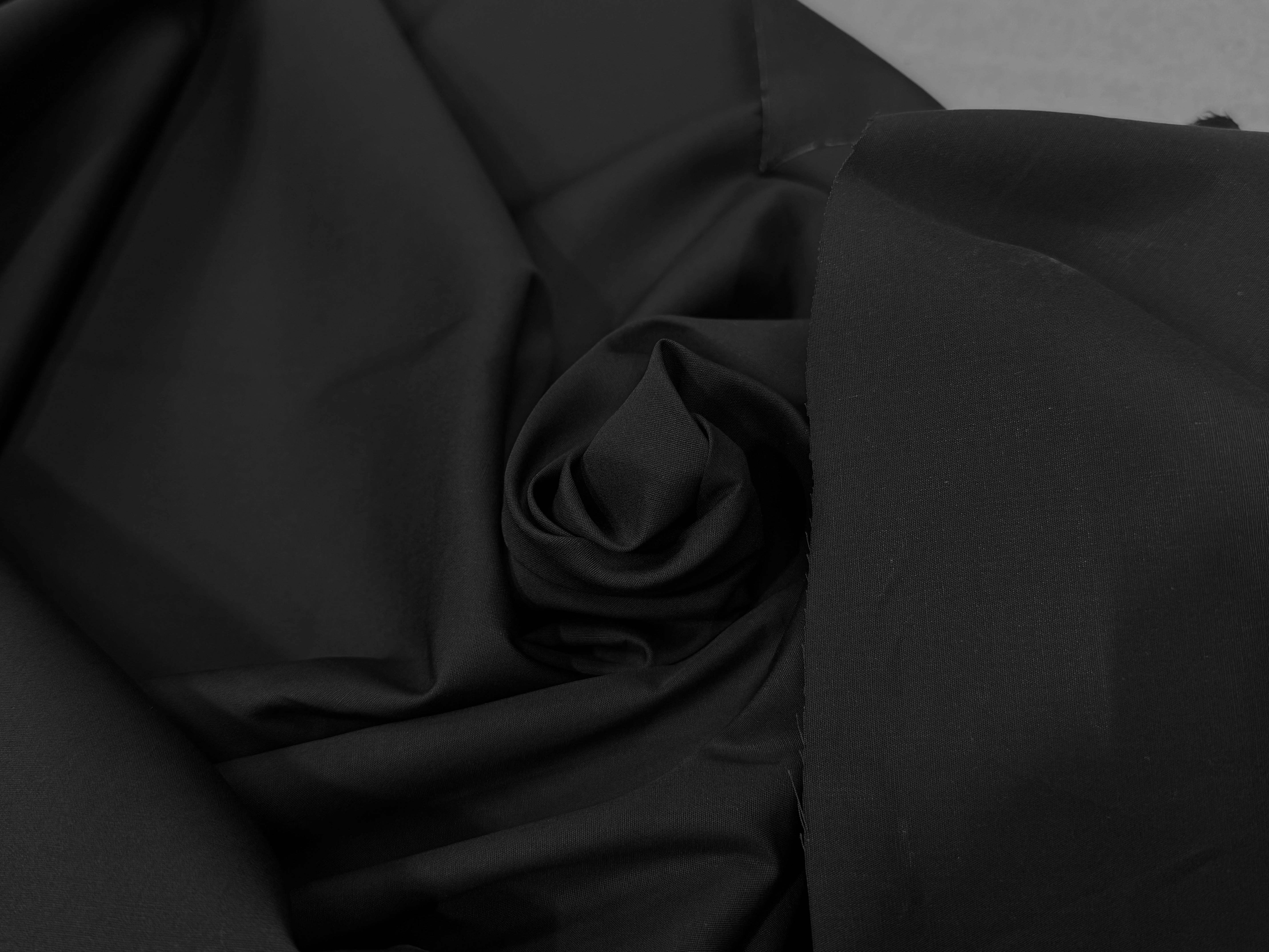 POPELINE DE COTON NOIR 150 CM - My Little Coupon