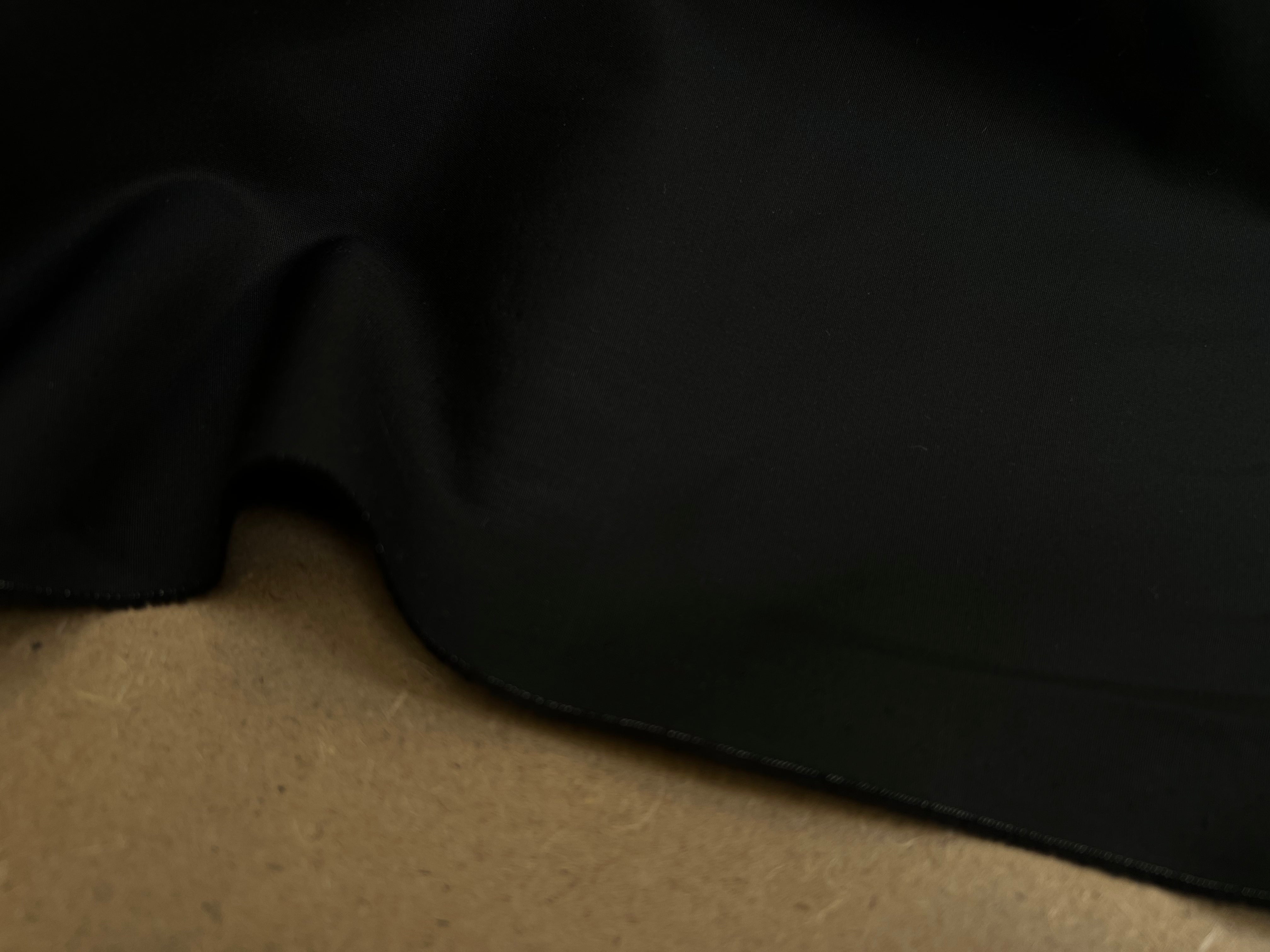 POPELINE DE COTON NOIR SUBLIMISSIME - My Little Coupon