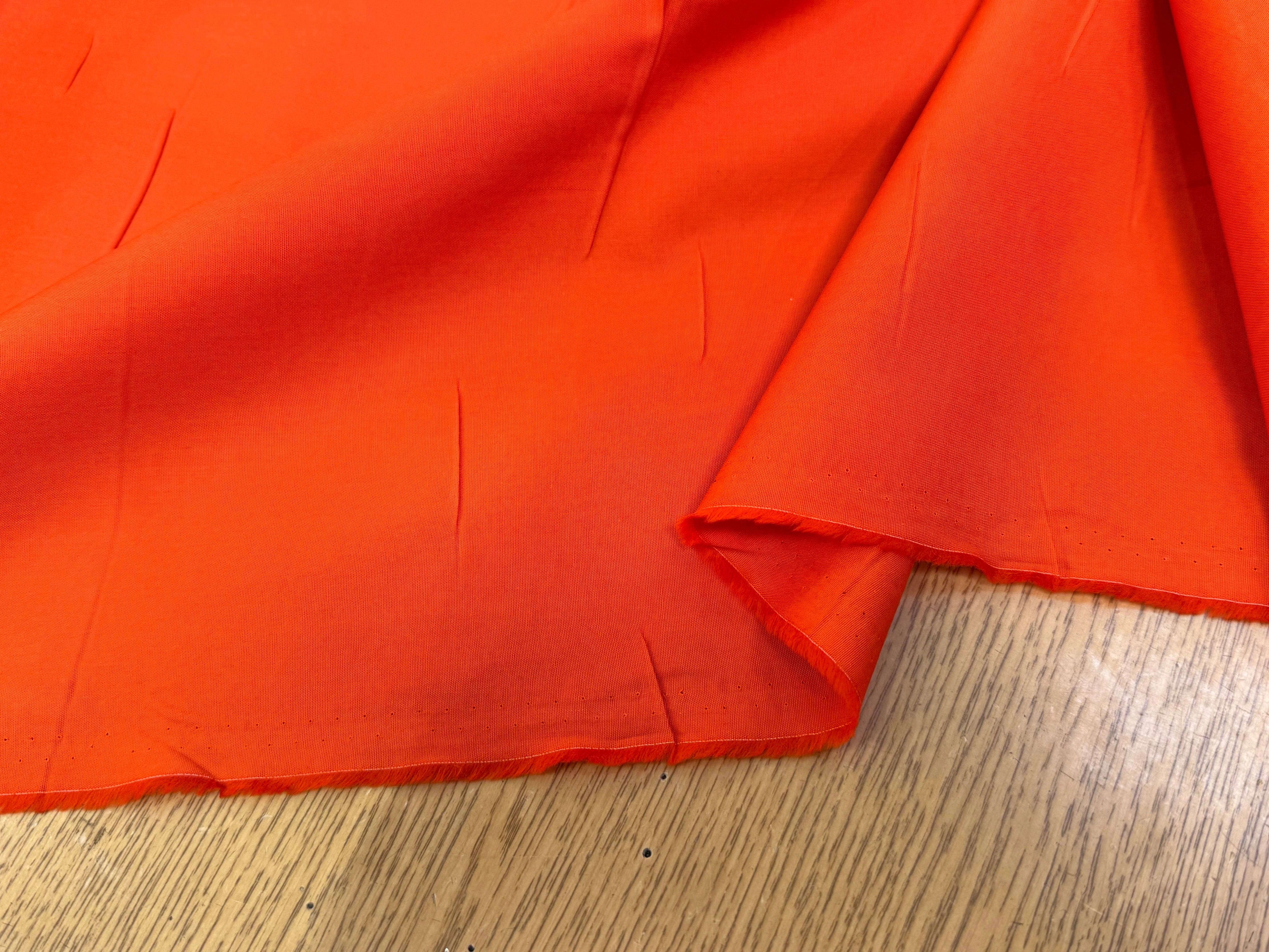 POPELINE DE COTON ORANGE QUALITÉ COUTURE - My Little Coupon