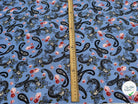 POPELINE DE COTON PAISLEY BLEU - My Little Coupon
