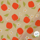 POPELINE DE COTON POMMES JAUNE - My Little Coupon