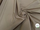 POPELINE DE COTON QUALITÉ COUTURE BEIGE TAUPE CRAQUANTE - My Little Coupon