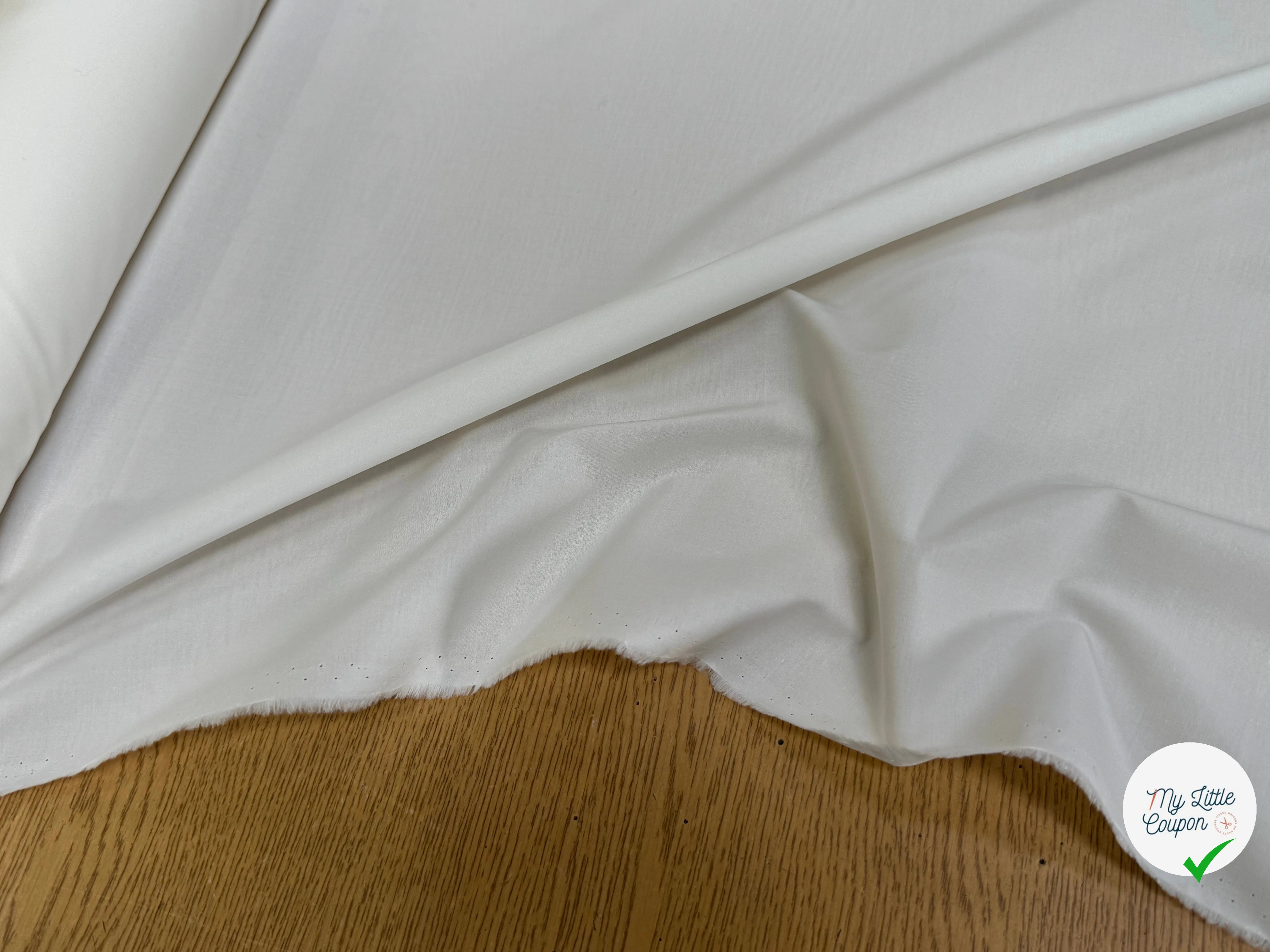 POPELINE DE COTON QUALITÉ COUTURE SNOW WHITE - My Little Coupon