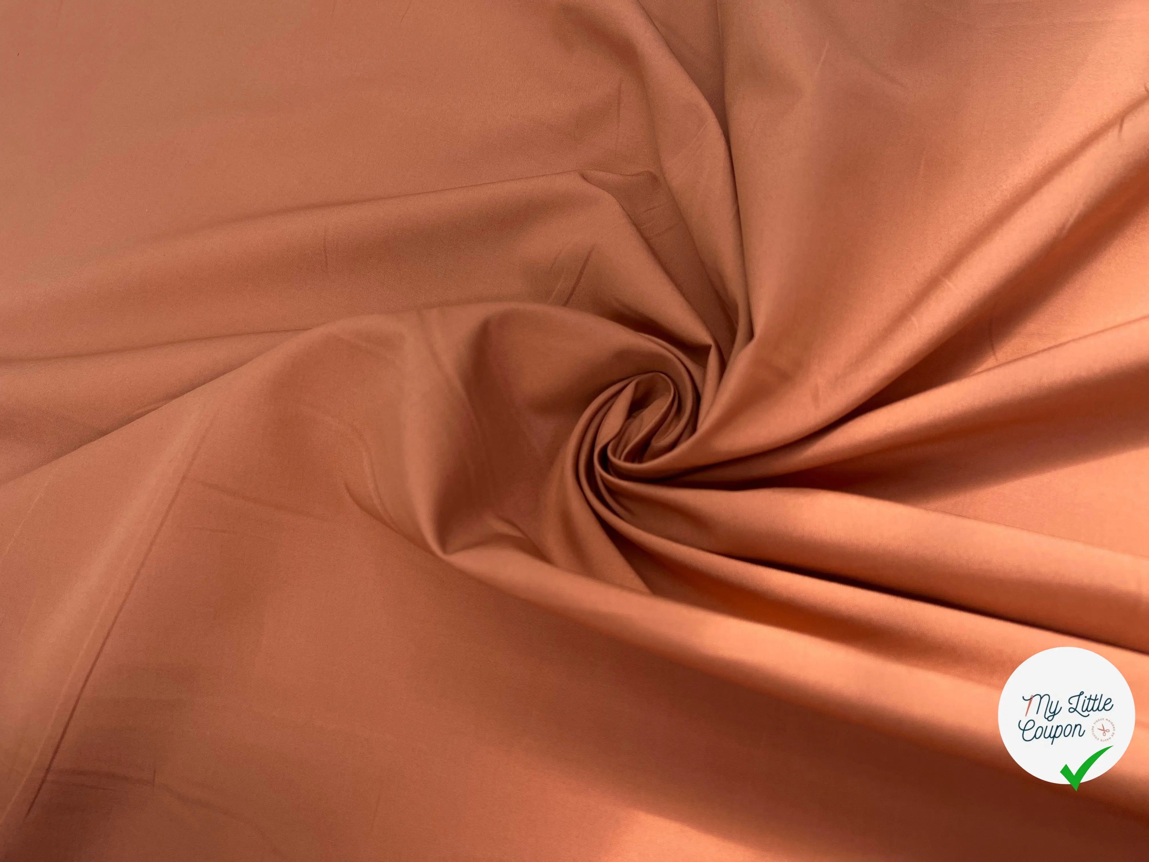 POPELINE DE COTON QUALITÉ JAPON TERRE DE TOSCANE MSO