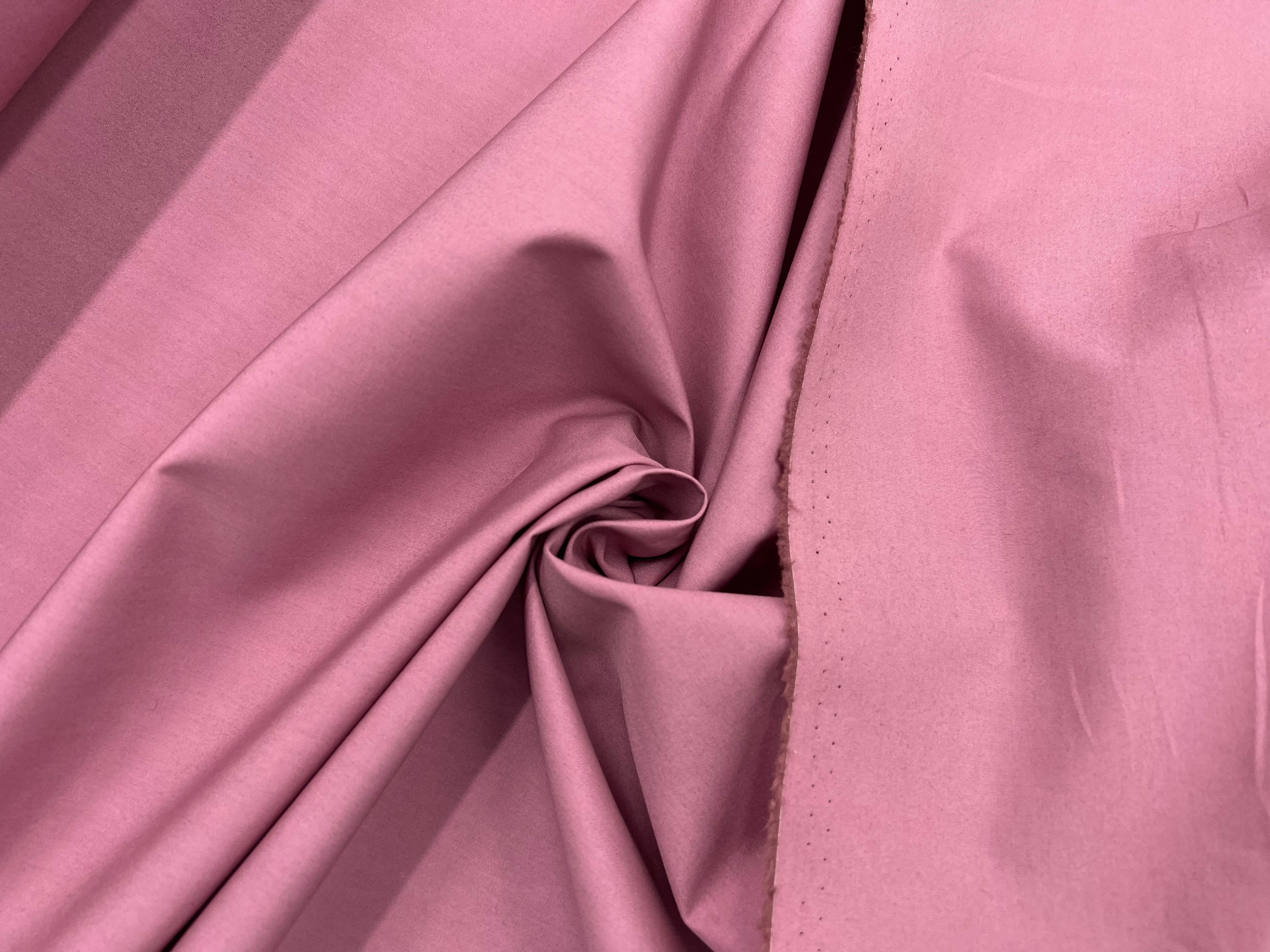 POPELINE DE COTON QUALITÉ VIEUX ROSE MSO