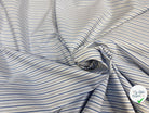 POPELINE DE COTON RAYURES BLEU BLANC - My Little Coupon