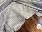 POPELINE DE COTON RAYURES BLEU BLANC - My Little Coupon
