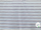 POPELINE DE COTON RAYURES BLEU ÉLÉGAMMENT - My Little Coupon - tissu - coudre