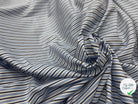 POPELINE DE COTON RAYURES BLEU & BLEU MARINE - My Little Coupon