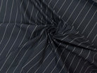 POPELINE DE COTON RAYURES FICELLE NAVY MSO