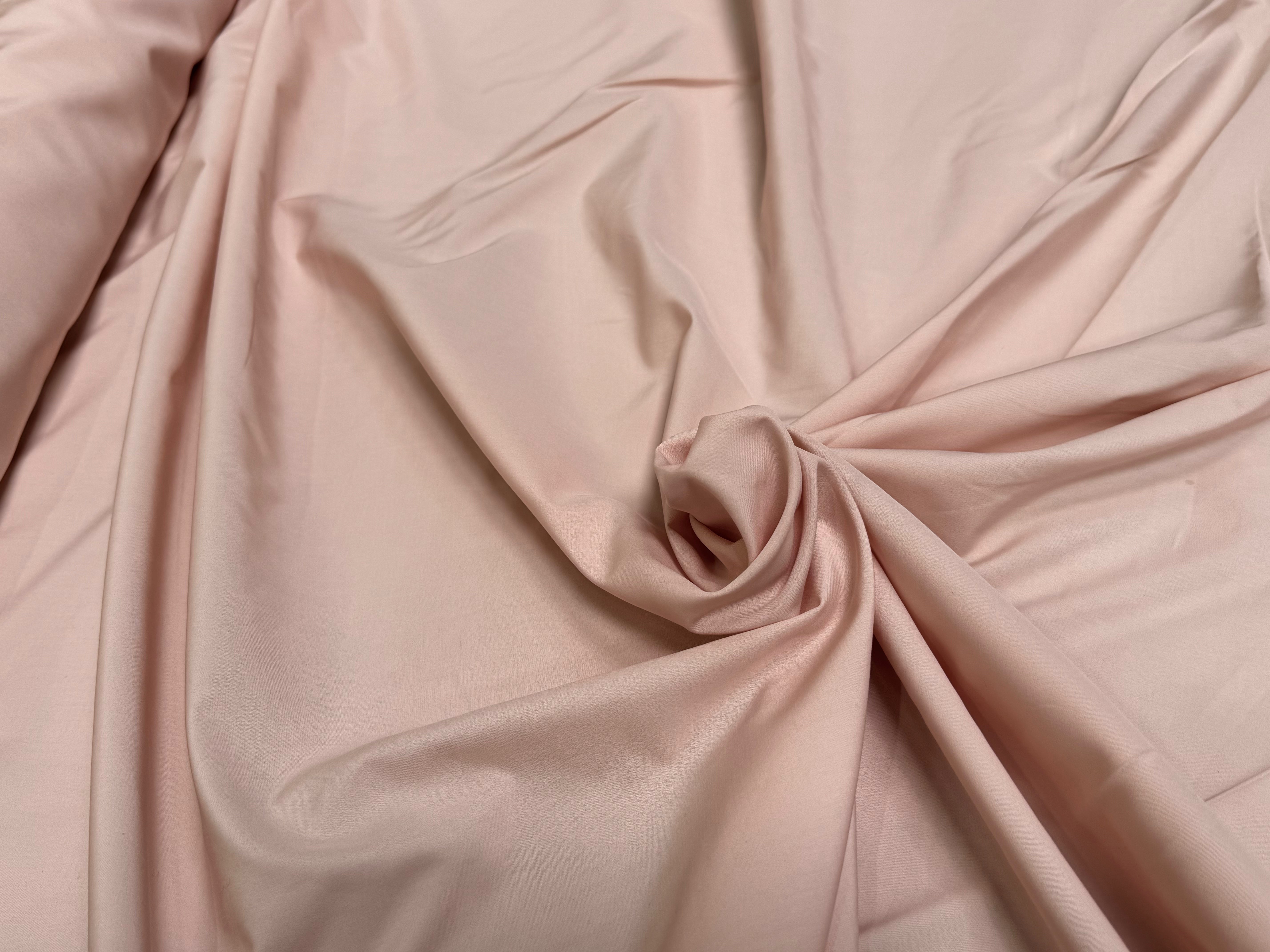 POPELINE DE COTON ROSE SAUMON COUTURE - My Little Coupon