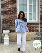 POPELINE DE COTON  SATIN TESSITURA MONTI 1911 GRIS BLEUTÉ - My Little Coupon