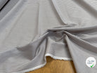 POPELINE DE COTON SATINÉ RAYURES GRIS BLANC 1% ÉLASTHANNE - My Little Coupon