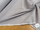 POPELINE DE COTON SATINÉ RAYURES GRIS BLANC 1% ÉLASTHANNE - My Little Coupon