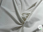 POPELINE DE COTON SATINÉE BLANC CASSÉ STRETCH QUALITÉ COUTURE TOUCHER DOUX - My Little Coupon