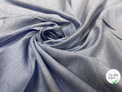 POPELINE DE COTON SERGÉE BLEU - My Little Coupon