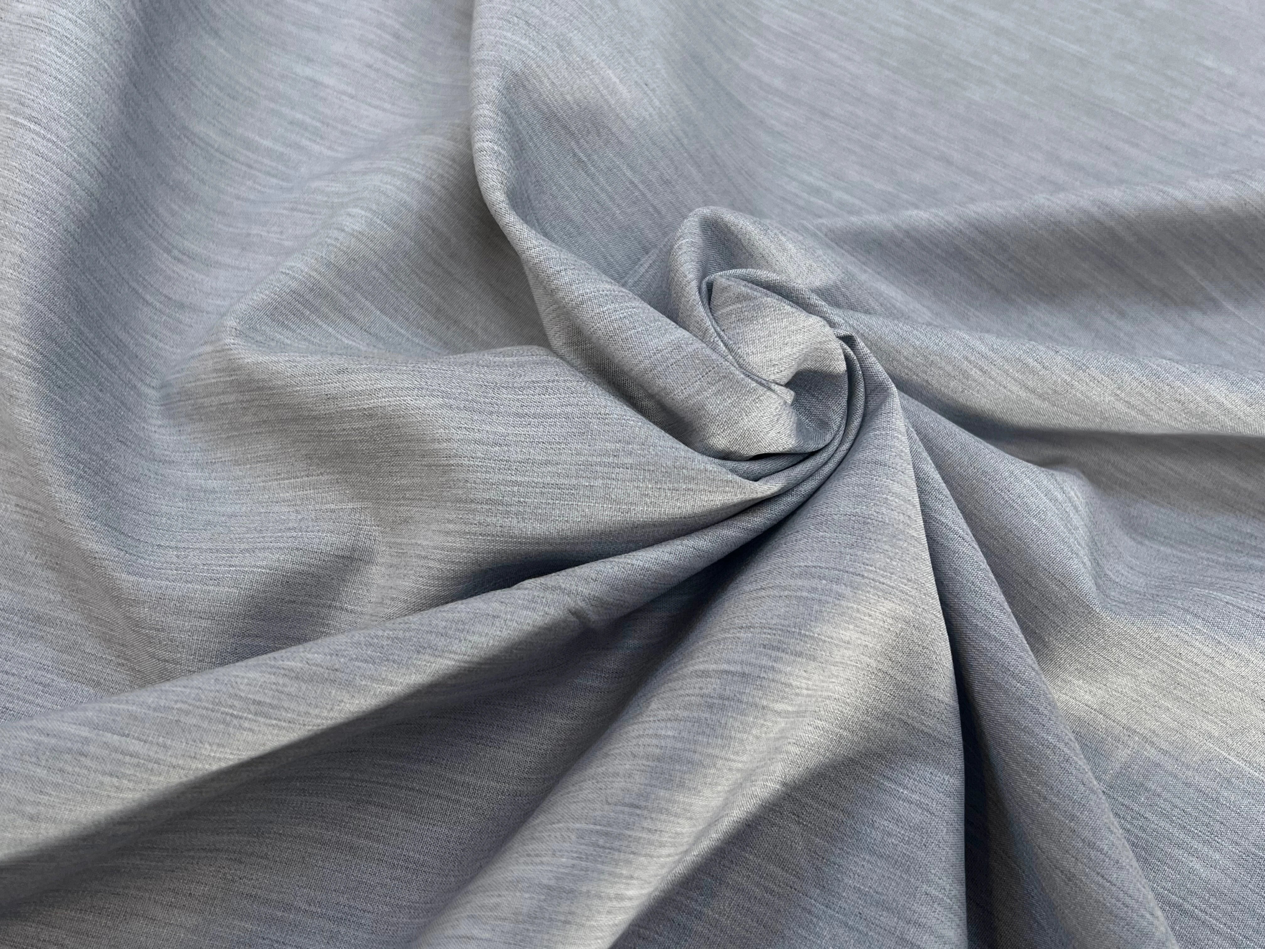 POPELINE DE COTON SOUPLE GRISE 147CM - My Little Coupon