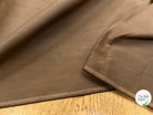 POPELINE DE COTON STRETCH LÈGEREMENT SATINÉE MOCHA 145CM - My Little Coupon