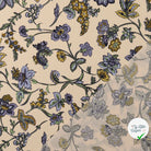 POPELINE DE COTON TISSU IMPRIMÉ NUMÉRIQUE PAISLEY BLEU CLAIR - My Little Coupon