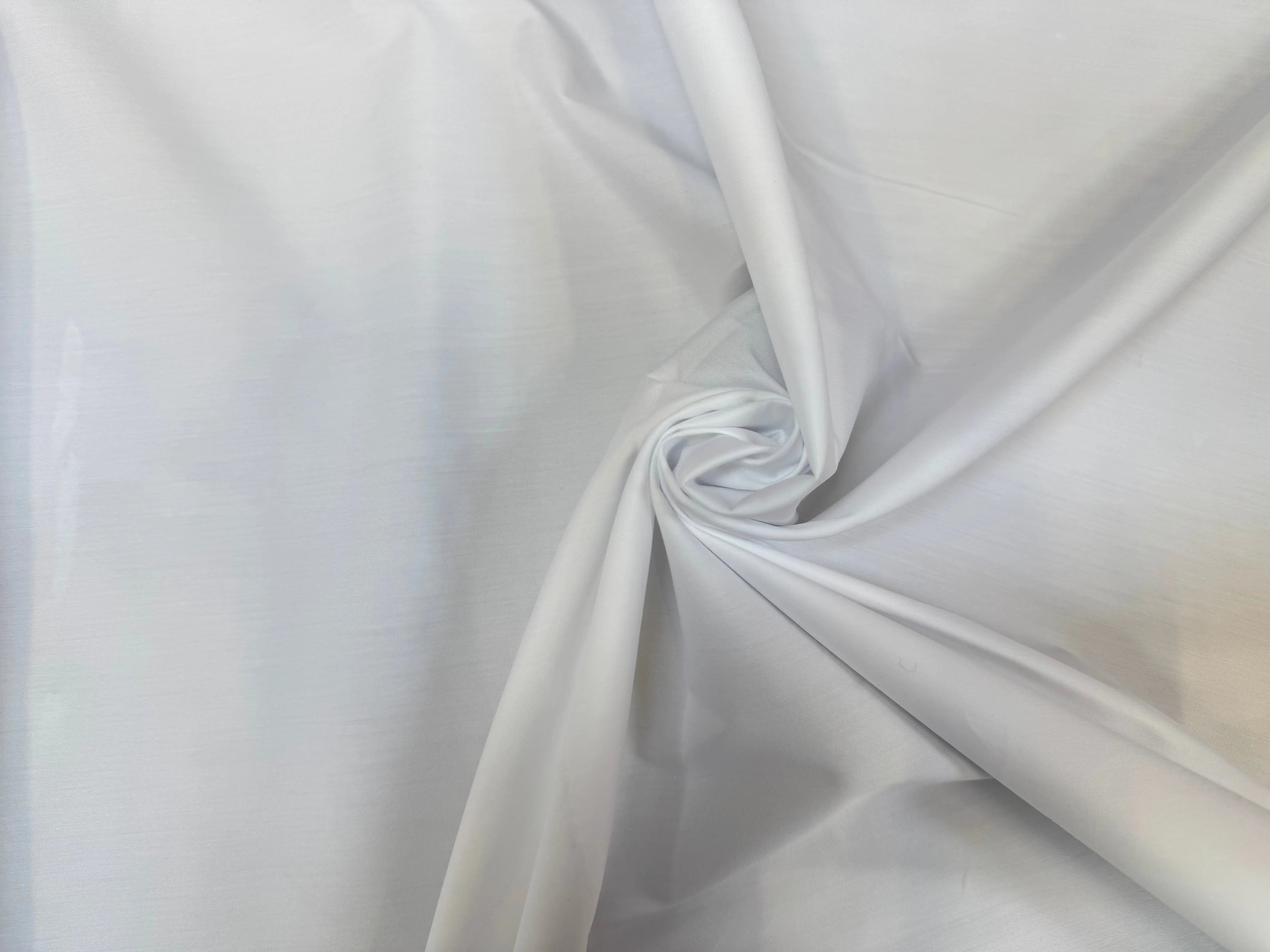 POPELINE DE COTON UNI BLANC STRECH - My Little Coupon
