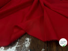 POPELINE DE COTON UNI ROUGE - My Little Coupon