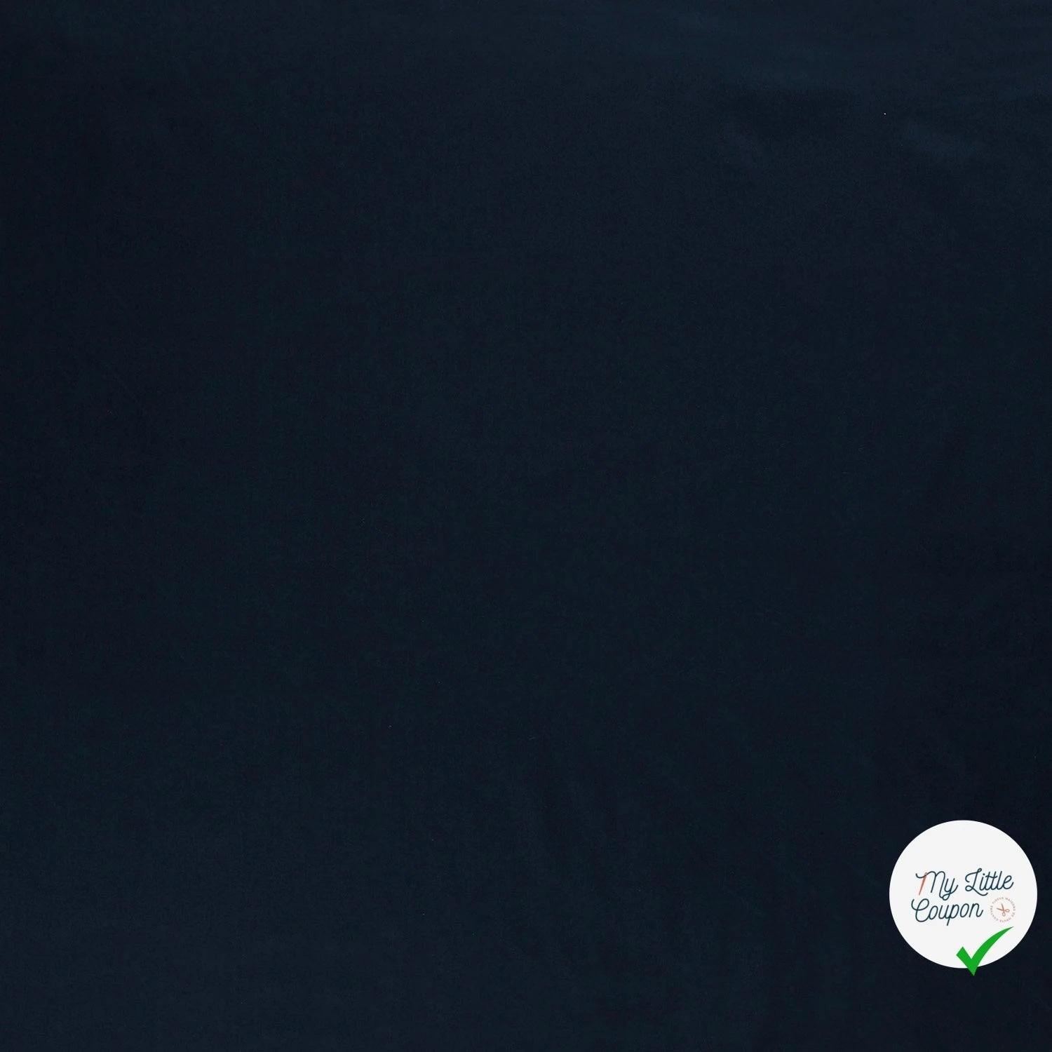 POPELINE DE COTON UNICOLORE BLEU DE L ESPACE - My Little Coupon