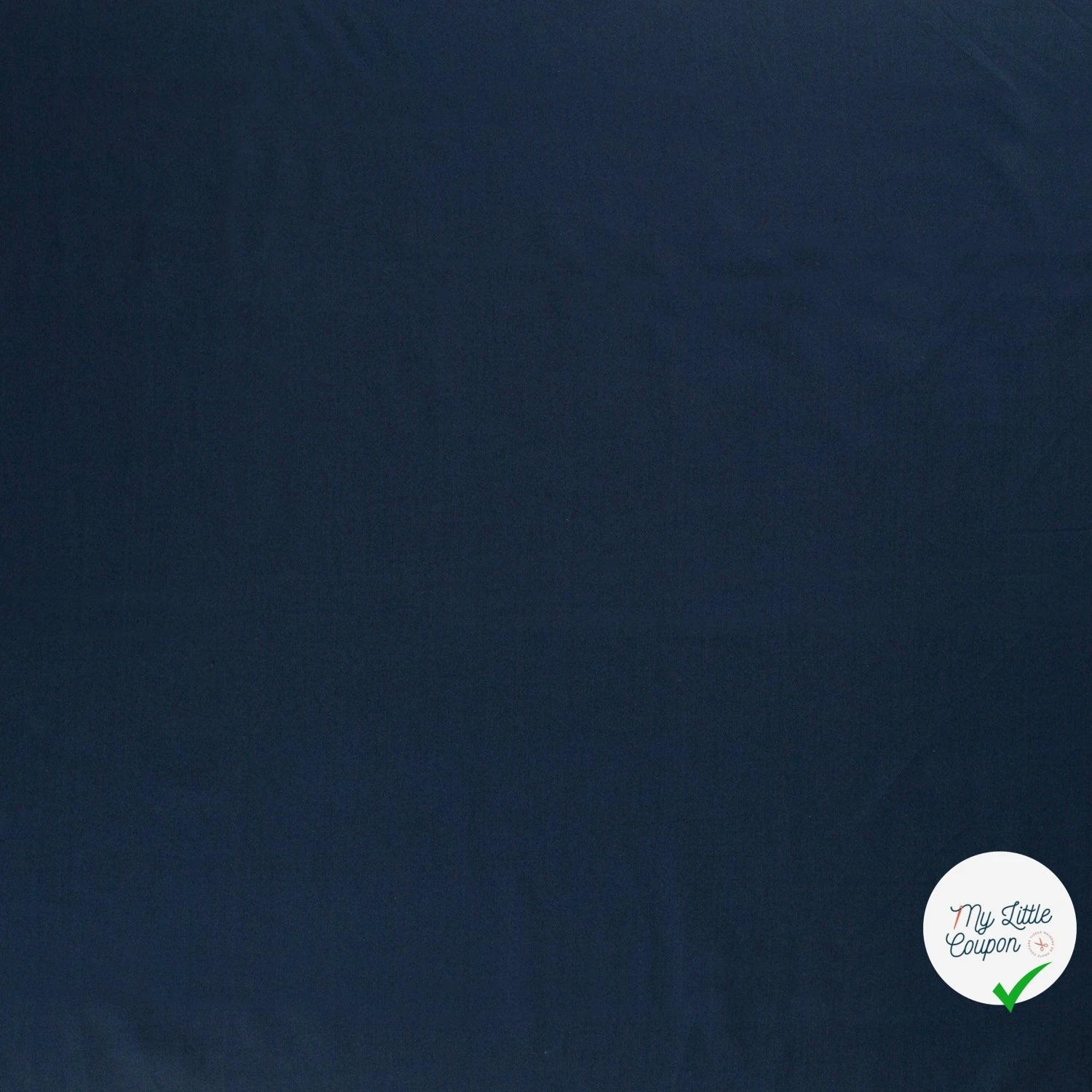 POPELINE DE COTON UNICOLORE BLEU MARINE - My Little Coupon