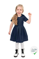POPELINE DE COTON UNICOLORE BLEU MARINE - My Little Coupon