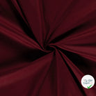 POPELINE DE COTON UNICOLORE BORDEAUX - My Little Coupon
