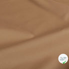 POPELINE DE COTON UNICOLORE CAMEL - My Little Coupon