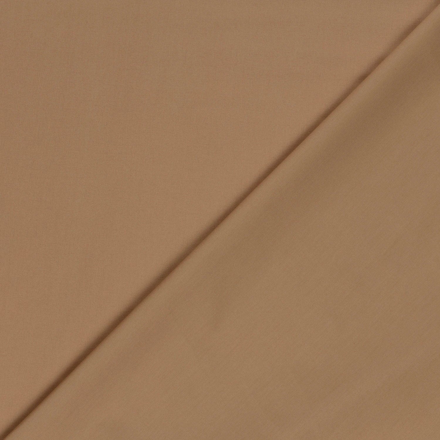 POPELINE DE COTON UNICOLORE CAMEL - My Little Coupon