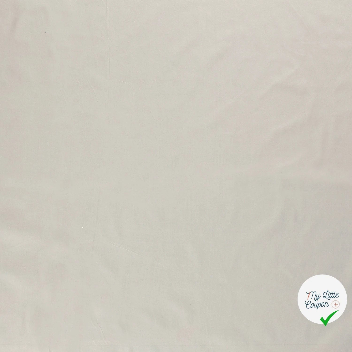 POPELINE DE COTON UNICOLORE GRIS CLAIR - My Little Coupon