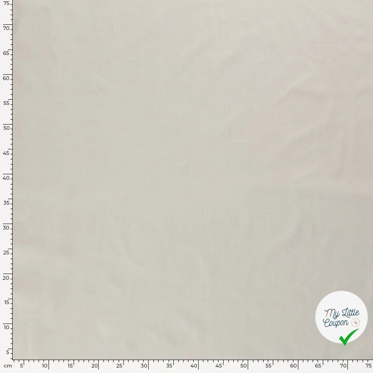 POPELINE DE COTON UNICOLORE GRIS CLAIR - My Little Coupon