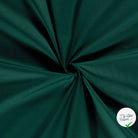 POPELINE DE COTON UNICOLORE VERT FONCE - My Little Coupon