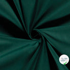 POPELINE DE COTON UNICOLORE VERT FONCE - My Little Coupon