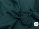 POPELINE DE COTON VERT COPENHAGUE - coupon de tissu de 1 mètre 90 - My Little Coupon - tissu - coudre
