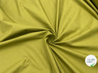 POPELINE DE COTON VERT MOUTARDE - My Little Coupon - tissu - coudre
