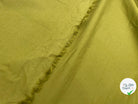 POPELINE DE COTON VERT MOUTARDE - My Little Coupon - tissu - coudre