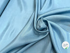 POPELINE DE SOIE ICE BLUE FLUIE 100% SOIE - My Little Coupon