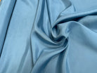 POPELINE DE SOIE ICE BLUE FLUIE 100% SOIE - My Little Coupon
