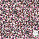 Popeline de viscose fleurs fuchsia