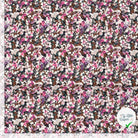 Popeline de viscose fleurs fuchsia