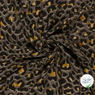 POPELINE DE VISCOSE FLEURS GRIS - My Little Coupon