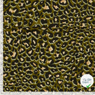POPELINE DE VISCOSE FLEURS VERT KAKI - My Little Coupon