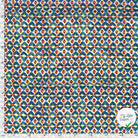 POPELINE DE VISCOSE IMPRIMÉ ABSTRAIT INDIGO - My Little Coupon