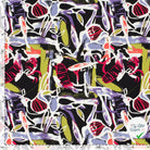 POPELINE DE VISCOSE IMPRIMÉ ABSTRAIT POURPRE - My Little Coupon