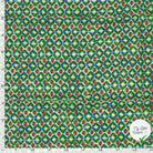 POPELINE DE VISCOSE IMPRIMÉ ABSTRAIT VERT - My Little Coupon