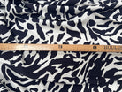 POPELINE DE VISCOSE TISSU IMPRIMÉ CAMOUFLAGE BLEU MARINE - My Little Coupon