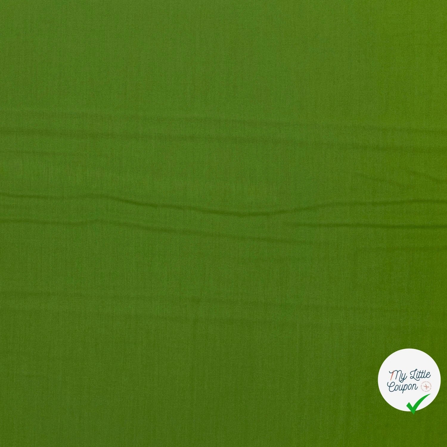 POPELINE DE VISCOSE UNICOLORE VERT - My Little Coupon