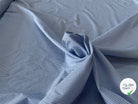 POPELINE DOUBLE RAYURE BLEU FOND BLANC - My Little Coupon
